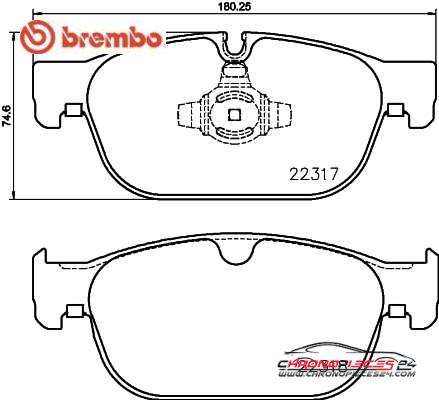 Achat de BREMBO P 86 027 Kit de plaquettes de frein, frein à disque pas chères