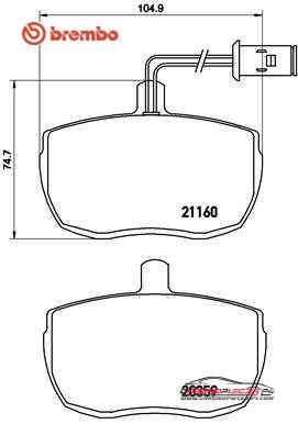 Achat de BREMBO P A6 006 Kit de plaquettes de frein, frein à disque pas chères