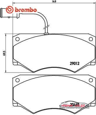 Achat de BREMBO P A6 013 Kit de plaquettes de frein, frein à disque pas chères