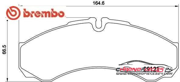 Achat de BREMBO P A6 017 Kit de plaquettes de frein, frein à disque pas chères