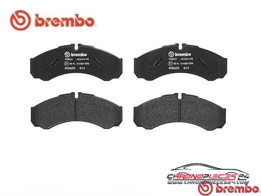 Achat de BREMBO P A6 021 Kit de plaquettes de frein, frein à disque pas chères