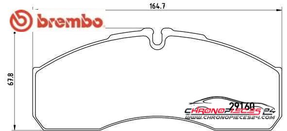 Achat de BREMBO P A6 022 Kit de plaquettes de frein, frein à disque pas chères