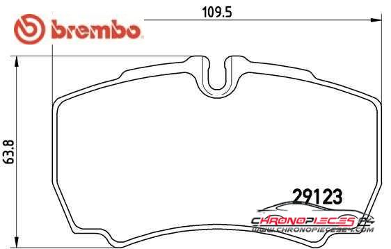 Achat de BREMBO P A6 023 Kit de plaquettes de frein, frein à disque pas chères