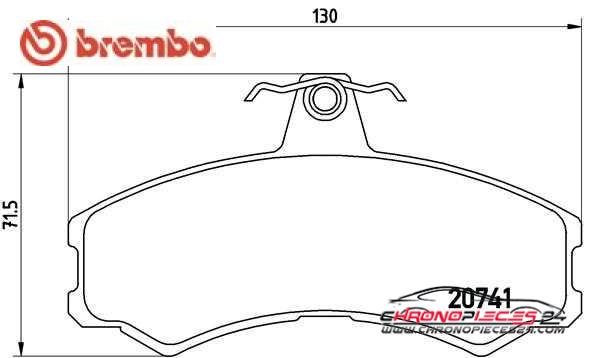 Achat de BREMBO P A6 024 Kit de plaquettes de frein, frein à disque pas chères