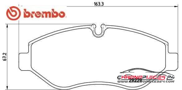 Achat de BREMBO P A6 026 Kit de plaquettes de frein, frein à disque pas chères