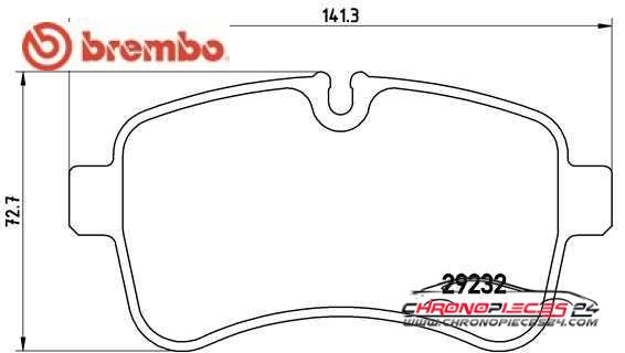 Achat de BREMBO P A6 027 Kit de plaquettes de frein, frein à disque pas chères