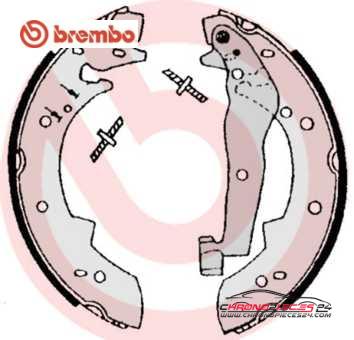 Achat de BREMBO S 06 504 Jeu de mâchoires de frein pas chères