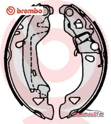 Achat de BREMBO S 23 513 Jeu de mâchoires de frein pas chères