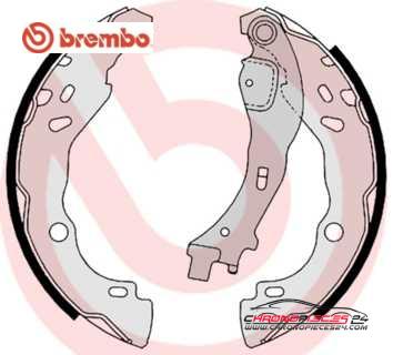 Achat de BREMBO S 23 523 Jeu de mâchoires de frein pas chères