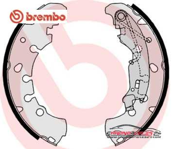 Achat de BREMBO S 23 530 Jeu de mâchoires de frein pas chères