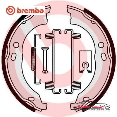 Achat de BREMBO S 23 579 Jeu de mâchoires de frein, frein de stationnement pas chères