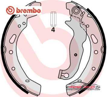 Achat de BREMBO S 24 540 Jeu de mâchoires de frein pas chères