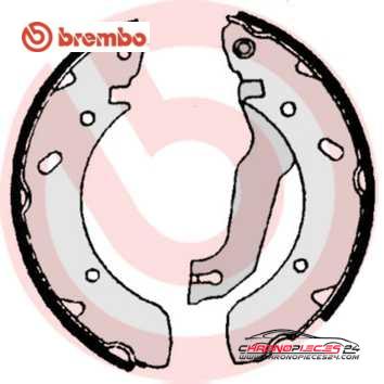 Achat de BREMBO S 30 504 Jeu de mâchoires de frein pas chères