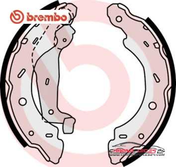 Achat de BREMBO S 50 504 Jeu de mâchoires de frein pas chères