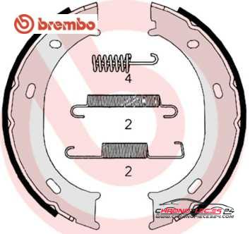 Achat de BREMBO S 50 510 Jeu de mâchoires de frein, frein de stationnement pas chères