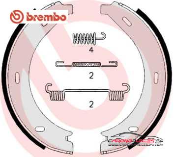 Achat de BREMBO S 50 517 Jeu de mâchoires de frein, frein de stationnement pas chères