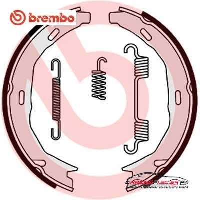 Achat de BREMBO S 50 522 Jeu de mâchoires de frein, frein de stationnement pas chères