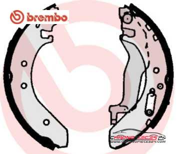 Achat de BREMBO S 52 503 Jeu de mâchoires de frein pas chères