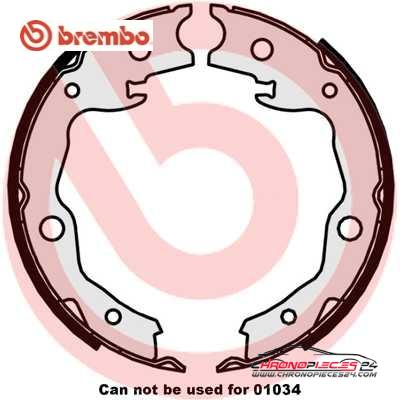 Achat de BREMBO S 56 545 Jeu de mâchoires de frein, frein de stationnement pas chères