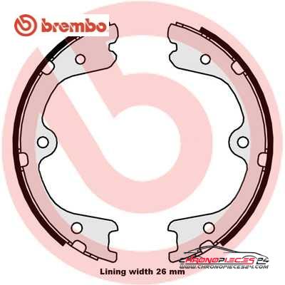 Achat de BREMBO S 56 546 Jeu de mâchoires de frein, frein de stationnement pas chères