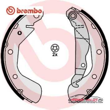 Achat de BREMBO S 59 514 Jeu de mâchoires de frein pas chères