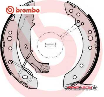 Achat de BREMBO S 61 526 Jeu de mâchoires de frein pas chères