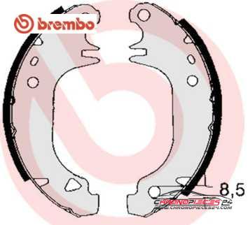 Achat de BREMBO S 61 535 Jeu de mâchoires de frein pas chères