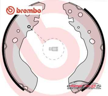 Achat de BREMBO S 79 522 Jeu de mâchoires de frein pas chères