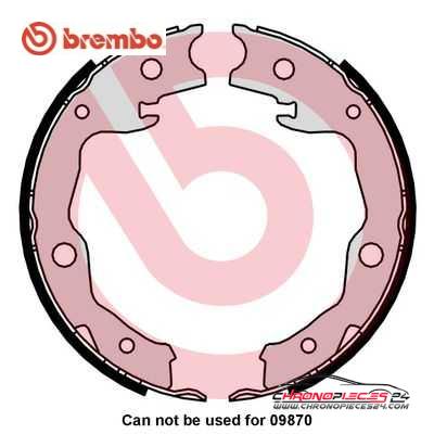 Achat de BREMBO S 83 568 Jeu de mâchoires de frein, frein de stationnement pas chères