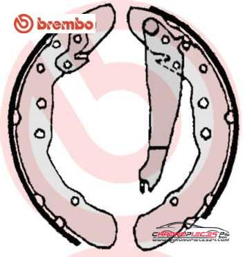 Achat de BREMBO S 85 514 Jeu de mâchoires de frein pas chères