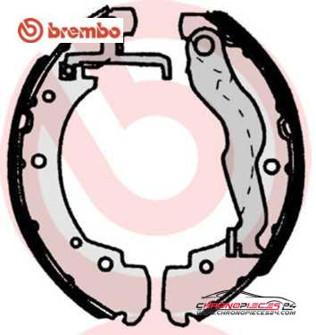 Achat de BREMBO S 85 515 Jeu de mâchoires de frein pas chères