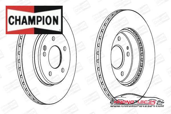 Achat de CHAMPION 561697CH Disque de frein pas chères