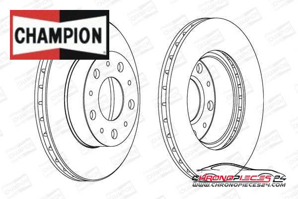 Achat de CHAMPION 561969CH Disque de frein pas chères