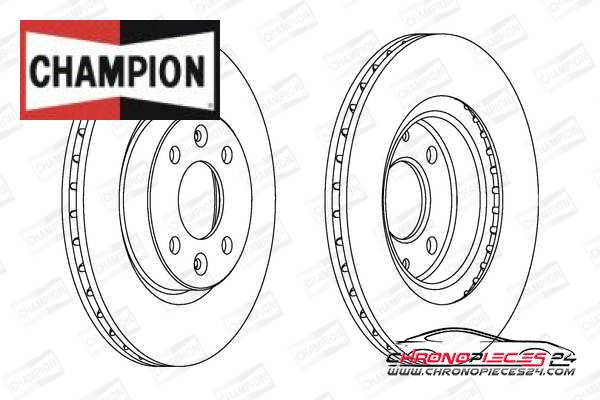 Achat de CHAMPION 561997CH Disque de frein pas chères