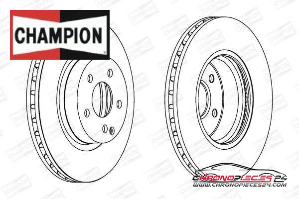 Achat de CHAMPION 562386CH Disque de frein pas chères