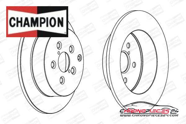 Achat de CHAMPION 562418CH Disque de frein pas chères