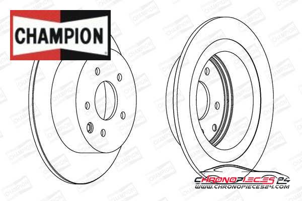 Achat de CHAMPION 562576CH Disque de frein pas chères