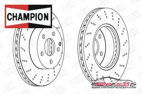 Achat de CHAMPION 562619CH Disque de frein pas chères