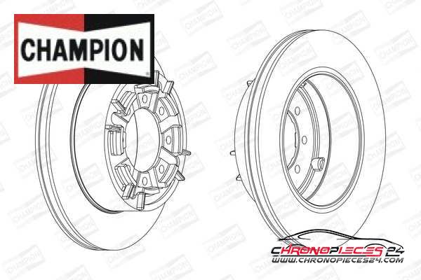 Achat de CHAMPION 567128CH-1 Disque de frein pas chères