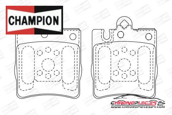 Achat de CHAMPION 571988CH Kit de plaquettes de frein, frein à disque pas chères