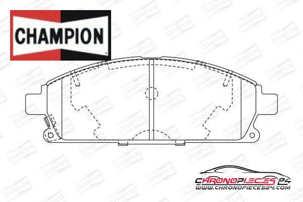 Achat de CHAMPION 572466CH Kit de plaquettes de frein, frein à disque pas chères