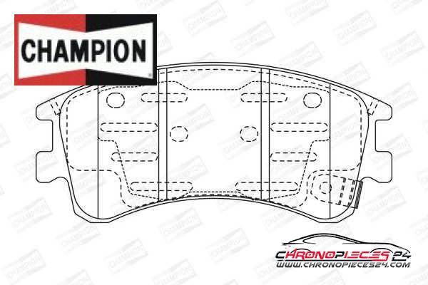 Achat de CHAMPION 572482CH Kit de plaquettes de frein, frein à disque pas chères