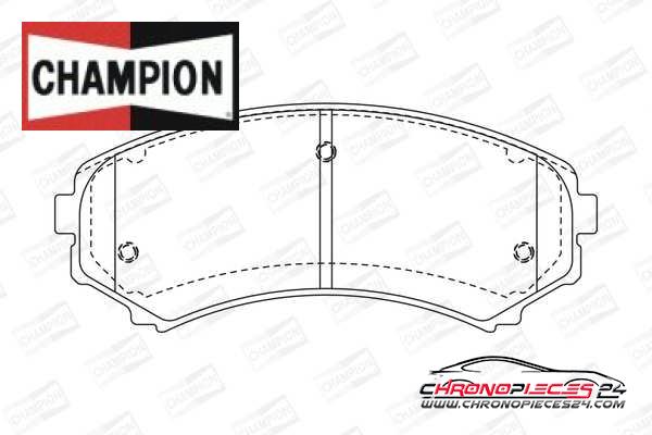 Achat de CHAMPION 572497CH Kit de plaquettes de frein, frein à disque pas chères