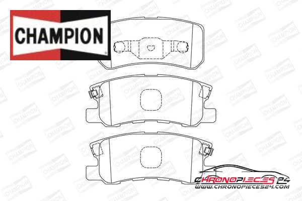 Achat de CHAMPION 572498CH Kit de plaquettes de frein, frein à disque pas chères