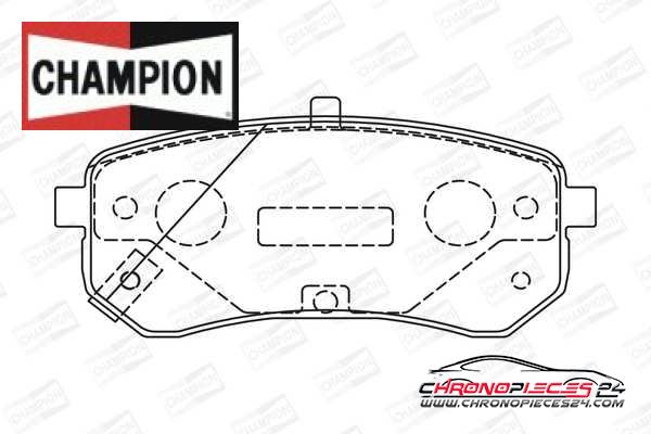 Achat de CHAMPION 572527CH Kit de plaquettes de frein, frein à disque pas chères