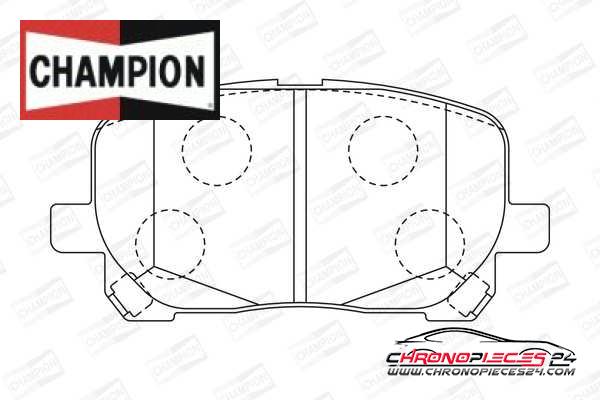 Achat de CHAMPION 572546CH Kit de plaquettes de frein, frein à disque pas chères