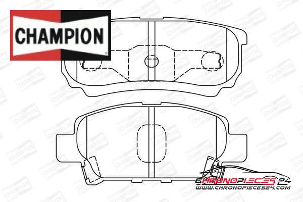 Achat de CHAMPION 572547CH Kit de plaquettes de frein, frein à disque pas chères