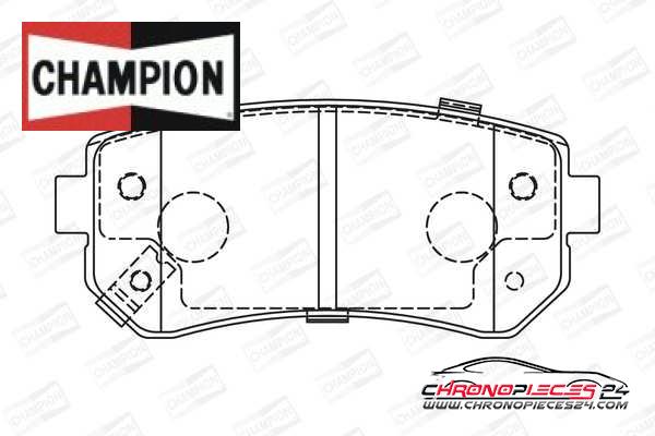 Achat de CHAMPION 572590CH Kit de plaquettes de frein, frein à disque pas chères