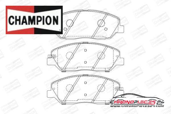 Achat de CHAMPION 572607CH Kit de plaquettes de frein, frein à disque pas chères