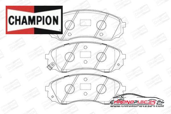 Achat de CHAMPION 572619CH Kit de plaquettes de frein, frein à disque pas chères